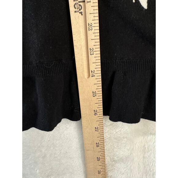 NWT Talbots Black Butterfly Dragonfly Knit Top 1XP 1X P Ruffle - Picture 6 of 7